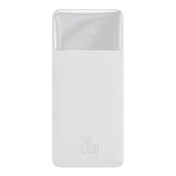 Baseus Bipow 10000mAh 20W Ārējais akumulators, Balts