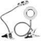 Настольная лампа 24 LED с прищепкой, USB, Белый/Серебристый