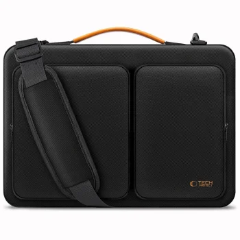 Сумка для ноутбука Tech-Protect Defender Bag 13-14", черная/оранжевая