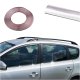 Hromēta Dekoratīvā Pašlīmējošā Sloksne Automašīnai 15mm x15m | Chrome Decorative Self-Adhesive Strip for Car