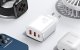Baseus Compact 2xUSB + Type C Portable Wall Charger Adapter 30W, White | Ātrās Uzlādes Ierīce Lādētājs Adapters
