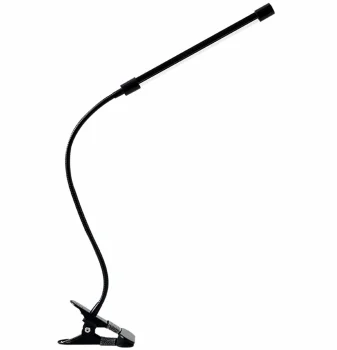 LED galda lampa ar klipsi, 5W, melna