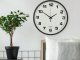 Large Silent Wall Clock 25 cm, Black