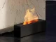 Ultrasonic Air Humidifier and Aromatherapy Diffuser with Flame Effect, Black