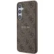 Guess Samsung Galaxy S24+ vāciņš 4G Collection Leather Metal Logo MagSafe, brūns