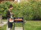 Large Portable Charcoal BBQ Grill with Adjustable Grate and Shelves