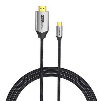 Кабель USB-C to HDMI Cable 2m Vention CRBBH (черный)