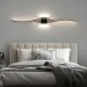 Black Wall Lamp 60cm, Neutral white light
