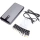 Внешний аккумулятор 25200mAh PD60W QC3.0 2x USB-C USB-A DC с 10 переходниками