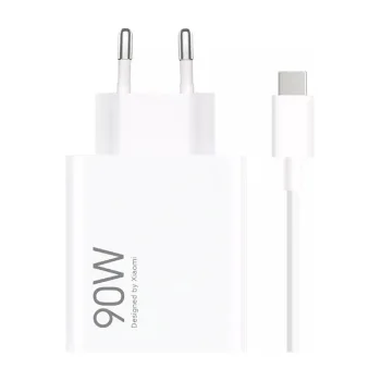 Сетевое зарядное устройство Xiaomi HyperCharge Combo 90W + кабель USB-C - Белое