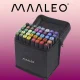 Двусторонние скетч-маркеры 40 шт. в чехле MAALEO 24102