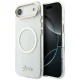 Guess IML Script Metal MagSafe vāciņš iPhone Air, caurspīdīgs