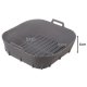 Silicone Insert for Oil-Free Air Fryer, Gray, 20 x 20 cm
