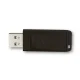 USB zibatmiņa Verbatim Store n Go Slider, 64 GB, USB 2.0, melna