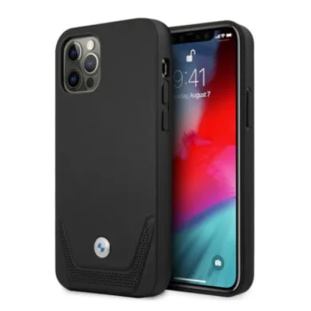 Чехол BMW для iPhone 12 Pro Max Perforate, черный