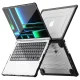 Tech-Protect SmartShell Pro vāciņš MacBook Pro 14 2021-2025 ar statīvu, melns/caurspīdīgs