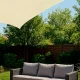 LUARO Triangular Sun Shade Sail / Canopy 4x4x4m, Waterproof, Beige