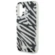 Karl Lagerfeld iPhone 16 vāciņš IML Zebra Pattern & Cord, melns