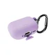 Puro Icon silikona maciņš AirPods 4 austiņām ar karabīni, violets