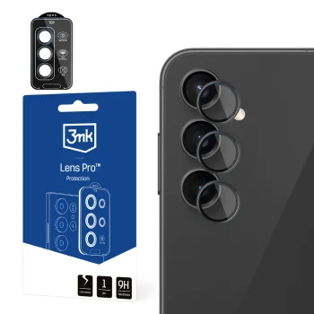 Защитное стекло на камеру 3Mk Lens Protection Pro для Samsung Galaxy A14 / A34 5G Черное