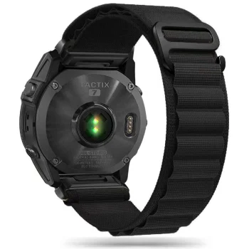 Tech-Protect Nylon Pro Strap for Garmin Fenix 3 / 5X / 6X / 7X, Black