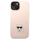 Чехол Karl Lagerfeld Silicone Choupette Body для iPhone 14 Plus, розовый