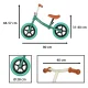 Ультралегкий беговел Trike Fix Balance, бирюзовый