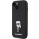 Чехол Karl Lagerfeld Silicone Ikonik Metal Pin для iPhone 15 Plus / 14 Plus, черный