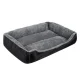 Purlov 24288 suņu un kaķu gultiņa, 60x45 cm, pelēka/melna