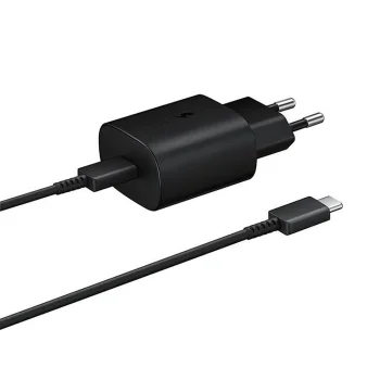 Зарядное устройство Samsung EP-TA800EBE USB-C 25W с кабелем EP-DA705BBE (1м) черное