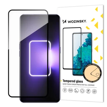 Защитное стекло Wozinsky Full Glue для Realme GT Neo 5 / GT3 9H с черной рамкой