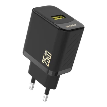 Сетевое зарядное устройство Dudao A27S 25W GaN USB-A, черное