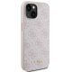 Apple iPhone 15 6.1\'\' Guess 4G Metal Gold Logo Case Cover, Pink | Telefona Maciņš Vāks Apvalks Bampers