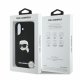 Karl Lagerfeld Silicone Karl & Choupette Head MagSafe Case for iPhone 16, Black