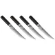 Steika nažu komplekts KAI Shun Classic DM-S400, 4 gab., 12 cm, melns/sudraba