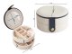 Round Jewelry Box Organizer with Mirror, 11 cm