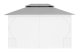 3x4m Gazebo Replacement Canopy Waterproof Vented Top Cover MultiGarden, Grey