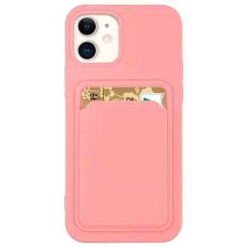 Samsung Galaxy S20+ Plus (SM-G985F/DS) Silicone Wallet Card Case, Pink | Чехол Обложка Бампер...