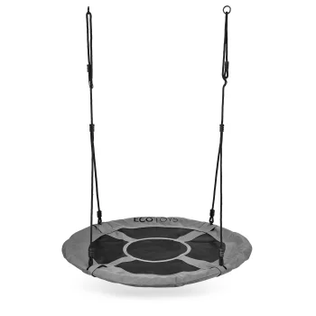 Ecotoys dārza šūpoles ligzda 100 cm, pelēkas