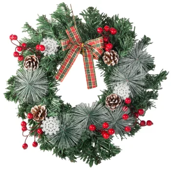 Ziemassvētku vainags durvju apdare sienas | Christmas garland decoration door wall