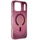 Uniq Coehl Vela Magnetic Charging vāciņš iPhone 18 Pro Max / 17 Pro Max, bordo