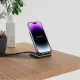 Tech-Protect QI15W-S2 bezvadu induktīvais lādētājs statīvs 15W, melns