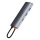 Baseus Metal Gleam Series многофункциональный USB HUB 7-в-1 Type-C с HDMI, TF и PD...