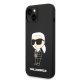 Karl Lagerfeld iPhone 14 Plus vāciņš Silicone Ikonik Karl Melns