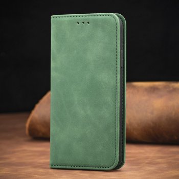 OnePlus Nord Auto-absorbed Vintage PU Leather Case Book Cover, Green