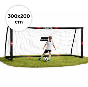 Futbola vārti ar tīklu 300x200x120 cm MOVEPRO