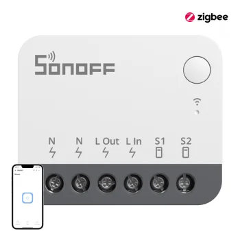 Умный мини-выключатель ZigBee SONOFF ZBMINIR2 10A 2400Вт