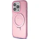 Guess Ring Stand Script Glitter MagSafe vāciņš iPhone 15 Pro Max, rozā