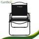 Folding Garden Chair Camping Seat TRIZAND 120kg, black