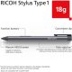 Ricoh Monitor Stylus Pen Type 1 skārienjutīgais zīmulis pelēks